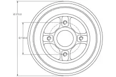 Тормозной барабан TRW DB4363MR