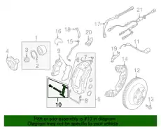 7L0698269A 1 к-кт деталей крепл. тормоз. VAG