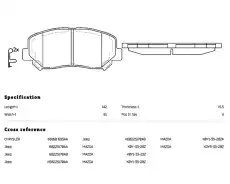 Тормозные колодки дисковые NIBK PN25000