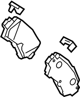 Тормозные колодки дисковые MAZDA K0Y12648Z