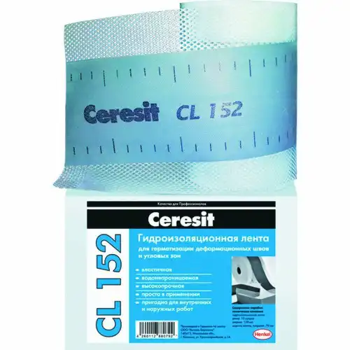 Ceresit лента Уплотнительная CL 152 10 м 32733 1832528