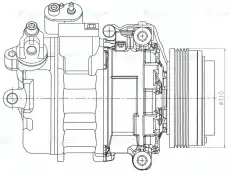 компрессор кондиц.! 4PK\ BMW E53 3.0D/3.0i 00> LCAC 2682 LUZAR