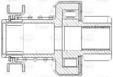 привод стартера! тип БАТЭ \ ГАЗ/УАЗ с дв. ЗМЗ-402 VCS 0301 СТАРТВОЛЬТ