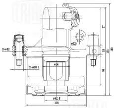 Суппорт тормозной TRIALLI CF 095111