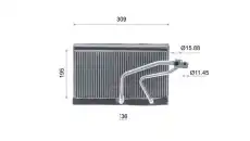 Испаритель, кондиционер AE 114 000S MAHLE