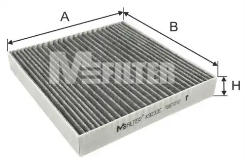 Салонный фильтр MFILTER K 9233C