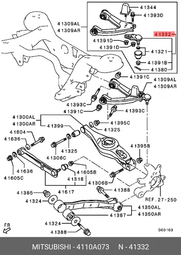 Шаровая опора MITSUBISHI 4110A073