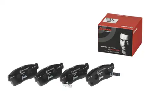 Тормозные колодки дисковые передняя ось BREMBO P 61 108