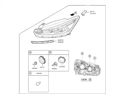 Фонарь габаритный KIA 92102F6030
