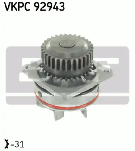 Насос системы охлаждения (помпа) SKF VKPC92943