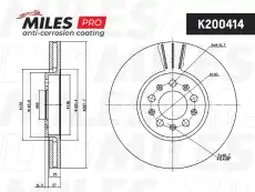 Тормозной диск MILES K200414