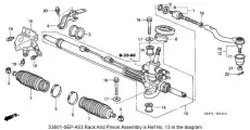 Рулевая рейка ACURA 53601SEPA52