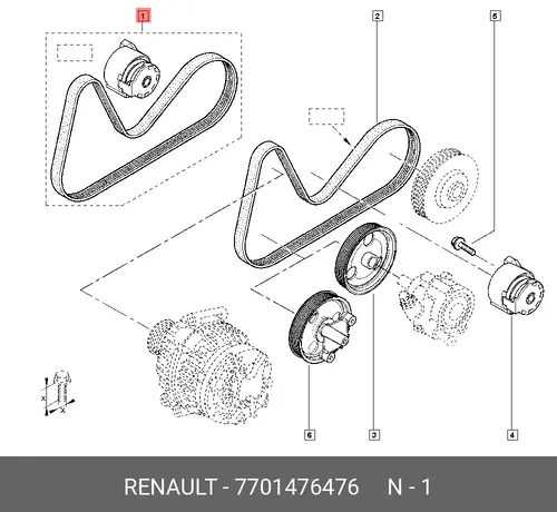 RENAULT 7701476476