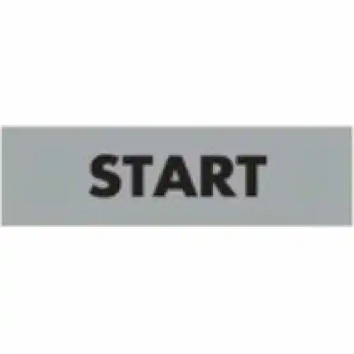 Табличка START, пластик BET08START EMAS