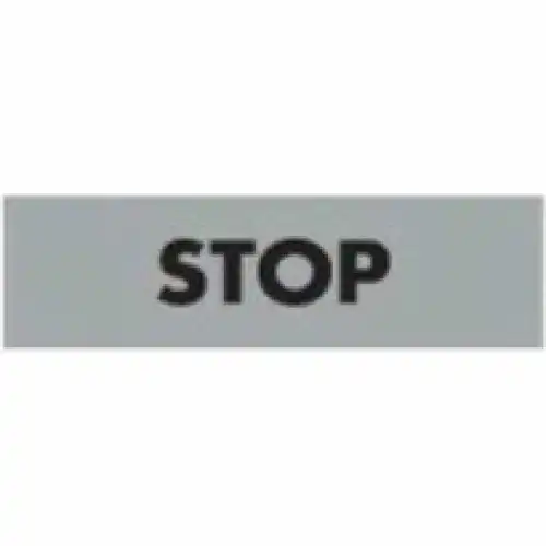 Табличка STOP, пластик BET08STOP EMAS
