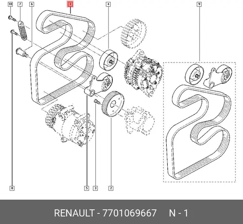 RENAULT 7701069667