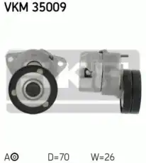 ролик натяжной с механизмом натяжения!\ Opel Astra/Vectra/Omega/Calibra 1.4-2.2i 91> VKM35009 SKF