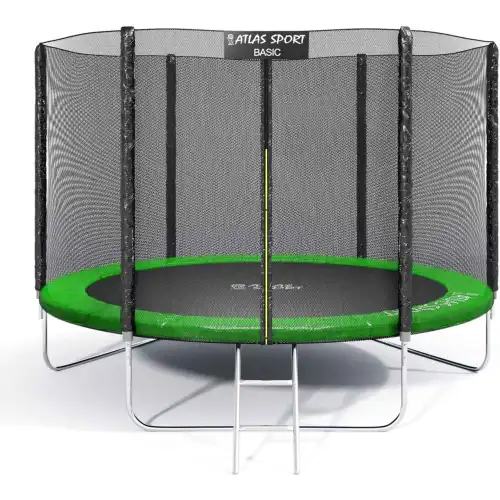 Батут Atlas Sport 252 см (8ft) BASIC с лестницей GREEN 2071000442518
