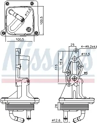 Масляный радиатор NISSENS 91375