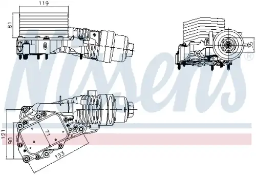Масляный радиатор NISSENS 91400