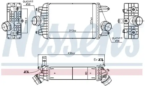 Интеркулер NISSENS 961303