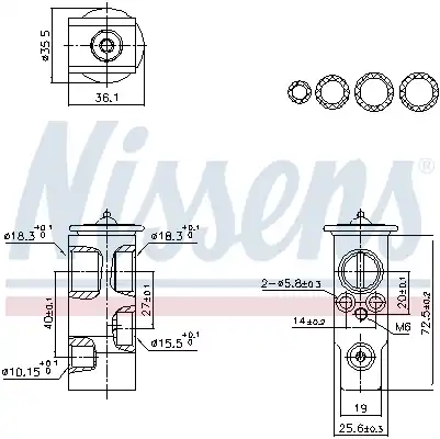 Клапан кондиционера NISSENS 999455