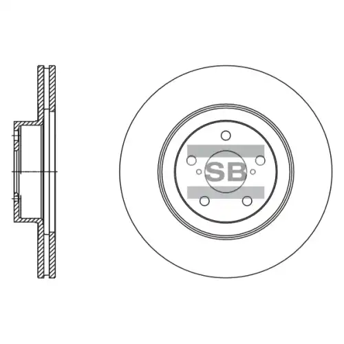 Тормозной диск SANGSIN SD4703