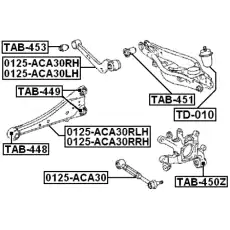 Рычаг подвески FEBEST 0125-ACA30RRH