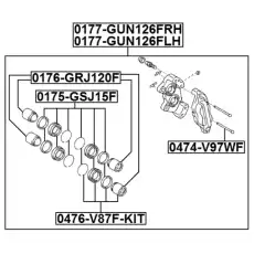 Суппорт тормозной FEBEST 0177-GUN126FRH