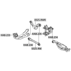 Рычаг подвески FEBEST 0325-RWR