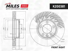 Тормозной диск MILES K200381