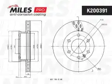 Тормозной диск MILES K200391