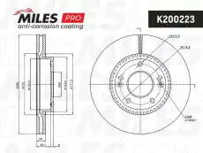 Тормозной диск MILES K200223