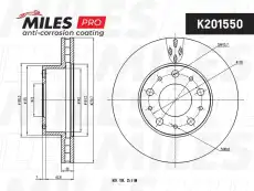 Тормозной диск MILES K201550