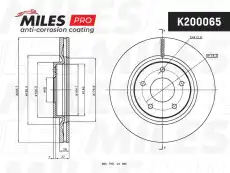 Тормозной диск MILES K200065