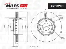 Тормозной диск MILES K200298