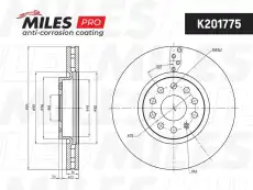 Тормозной диск MILES K201775