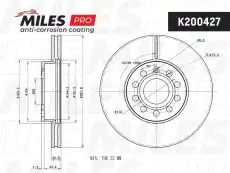 Тормозной диск MILES K200427