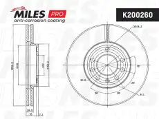Тормозной диск MILES K200260
