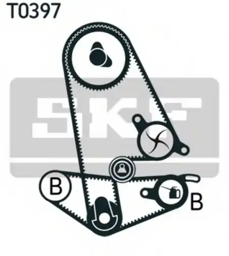 ремкомплект ГРМ Hond VKMC 93011 SKF