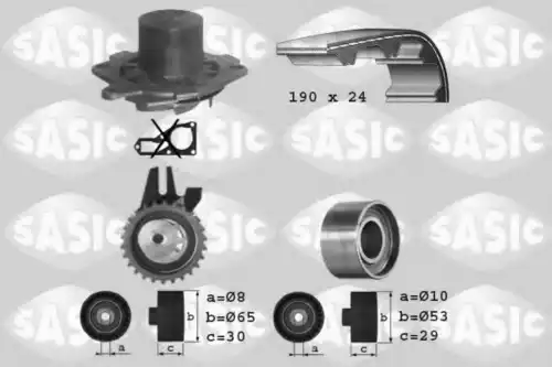 ремкомплект ГРМ с помпой AR 3906006 SASIC