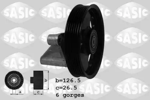 Ролик обводной руч ремня LOGAN, NOTE, CL 1624010 SASIC