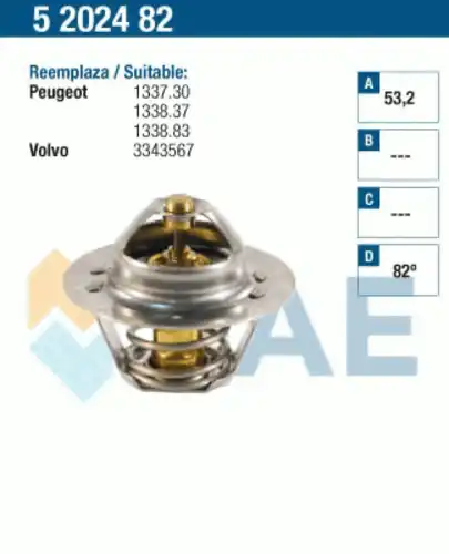 Термостат системы охлаждения FAE 5202482