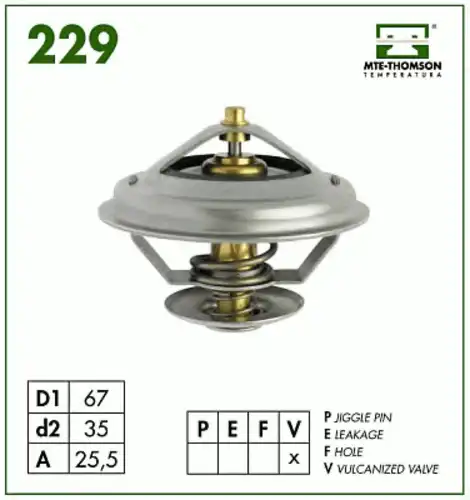 Термостат системы охлаждения MTE-THOMSON 229.87