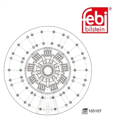 Диск сцепления FEBI 105107