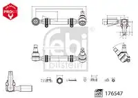 Рулевая тяга FEBI 176547