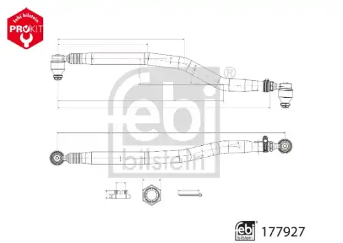 Рулевая тяга FEBI 177927