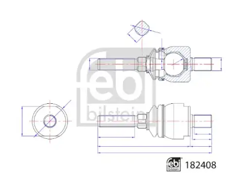 Рулевая тяга FEBI 182408