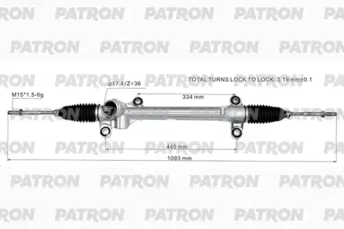 Рулевая рейка PATRON PSG1055