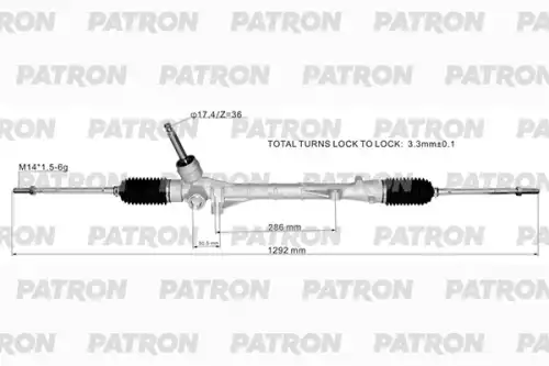 Рулевая рейка PATRON PSG1060